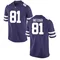 Men's Replica Andrew Metzger Kansas State Wildcats Football College Jersey - Purple