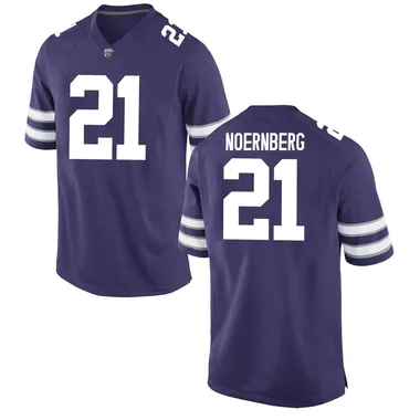 Men's Replica Bryce Noernberg Kansas State Wildcats Football College Jersey - Purple