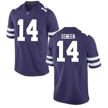 Men's Replica Jet Dineen Kansas State Wildcats Football College Jersey - Purple