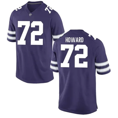 Men's Replica Ryan Howard Kansas State Wildcats Football College Jersey - Purple