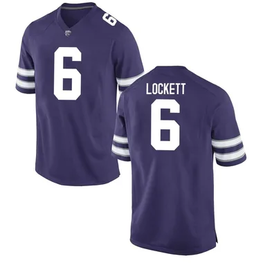 Men's Replica Sterling Lockett Kansas State Wildcats Football College Jersey - Purple