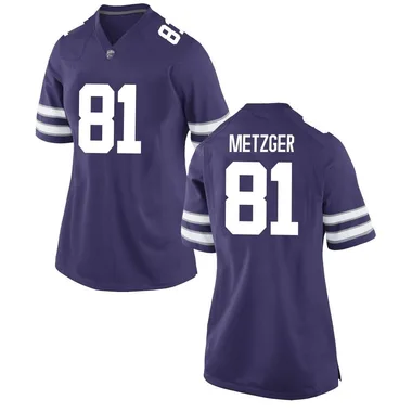 Women's Game Andrew Metzger Kansas State Wildcats Football College Jersey - Purple
