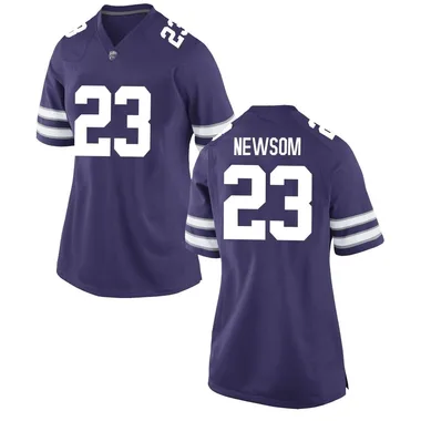 Women's Game Asa Newsom Kansas State Wildcats Football College Jersey - Purple