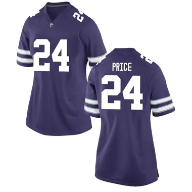 Women's Game JB Price Kansas State Wildcats Football College Jersey - Purple