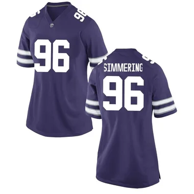 Women's Game Leyton Simmering Kansas State Wildcats Football College Jersey - Purple