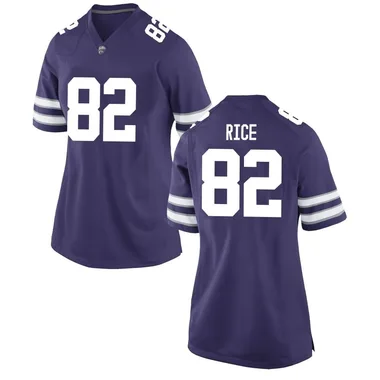 Women's Game Quenton Rice Kansas State Wildcats Football College Jersey - Purple