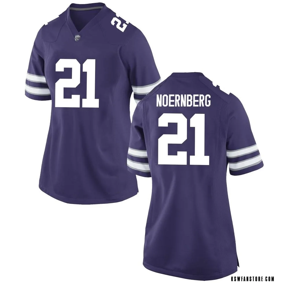 Women's Replica Bryce Noernberg Kansas State Wildcats Football College Jersey - Purple