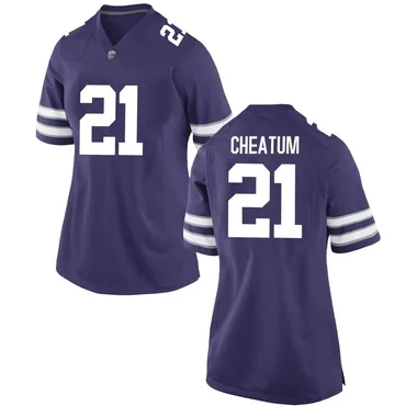 Women's Replica Drake Cheatum Kansas State Wildcats Football College Jersey - Purple