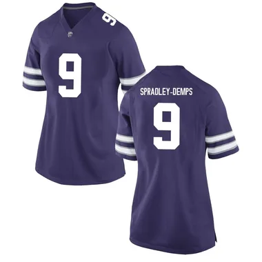 Women's Replica Jacques Spradley-Demps Kansas State Wildcats Football College Jersey - Purple