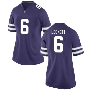 Women's Replica Sterling Lockett Kansas State Wildcats Football College Jersey - Purple