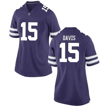 Women's Replica Trae Davis Kansas State Wildcats Football College Jersey - Purple