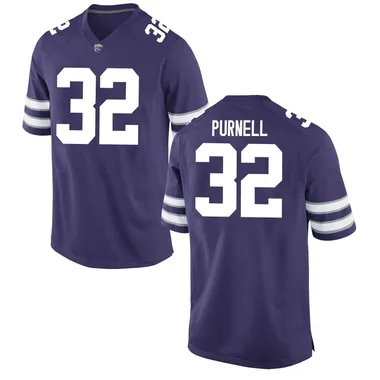 Youth Game Desmond Purnell Kansas State Wildcats Football College Jersey - Purple