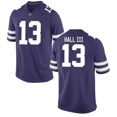 Youth Game Joe Hall III Kansas State Wildcats Football College Jersey - Purple