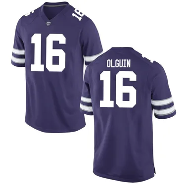 Youth Game Mason Olguin Kansas State Wildcats Football College Jersey - Purple