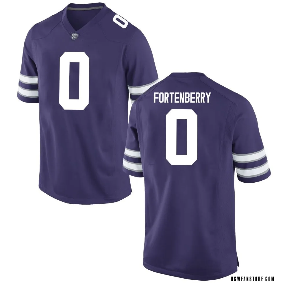 Youth Replica Amarion Fortenberry Kansas State Wildcats Football College Jersey - Purple
