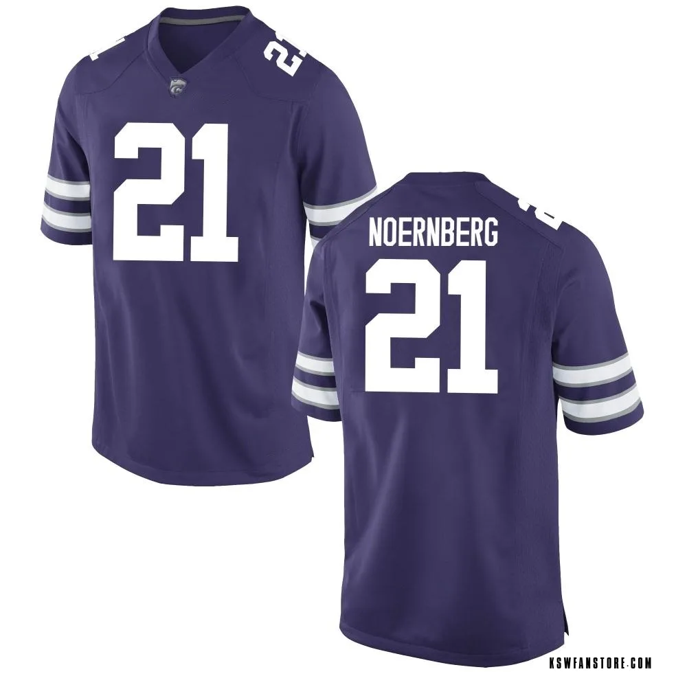 Youth Replica Bryce Noernberg Kansas State Wildcats Football College Jersey - Purple