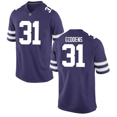 Youth Replica DJ Giddens Kansas State Wildcats Football College Jersey - Purple