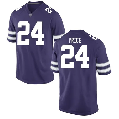 Youth Replica JB Price Kansas State Wildcats Football College Jersey - Purple
