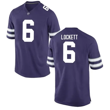 Youth Replica Sterling Lockett Kansas State Wildcats Football College Jersey - Purple